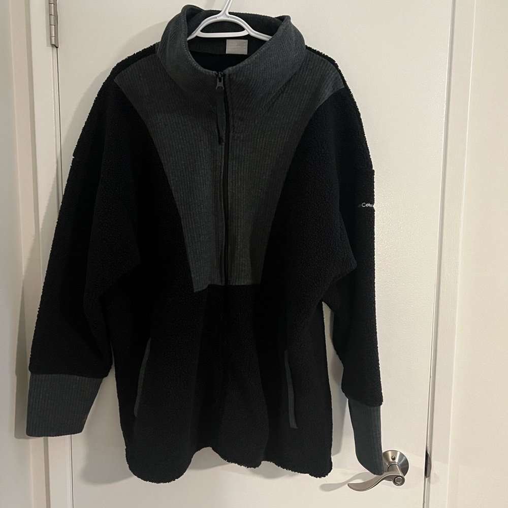 Black and Gray Teddy Jacket